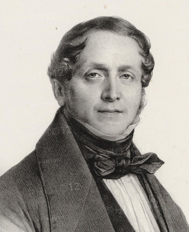 Portrait of the composer Giulio Marco Bordogni (1789-1856), 1838.