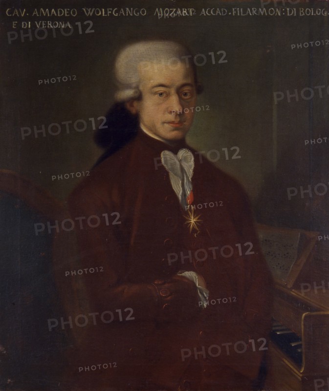 Portrait of the composer Wolfgang Amadeus Mozart (1756-1791), 1777.