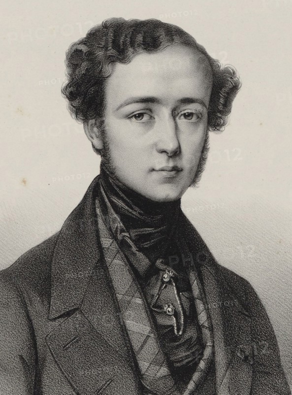 Portrait of the composer Theodor Döhler (1814-1856), First half of the 19th cent..