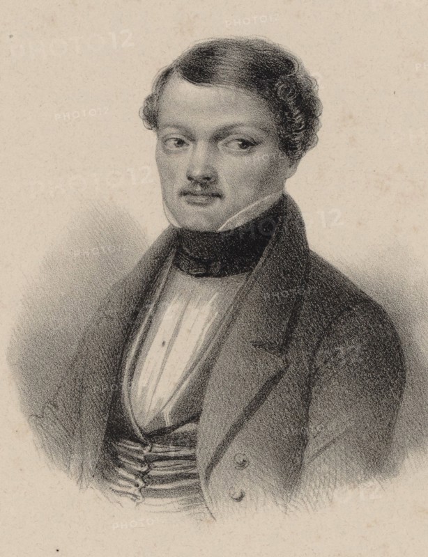 Portrait of the opera singer and composer Gilbert-Louis Duprez (1806-1896).