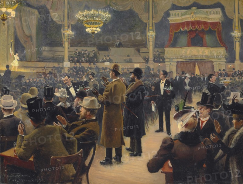 An evening at the Circus in Copenhagen, 1891.