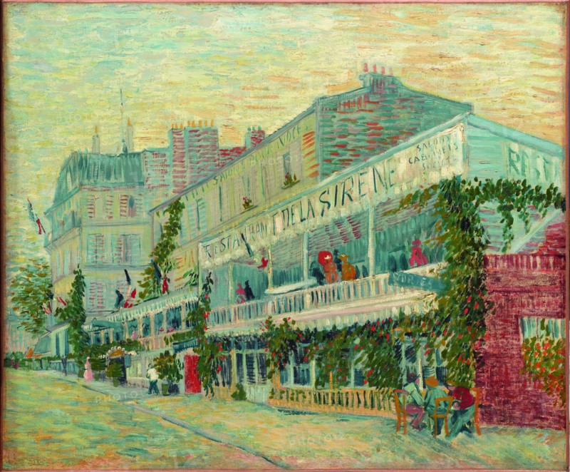 Le Restaurant de la Sirène à Asnières, 1887.