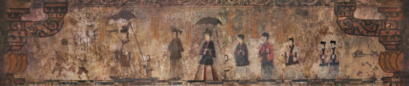 The procession of the tomb's master. The mural painting of the Susan-ri Tomb, Second Half of the 5th