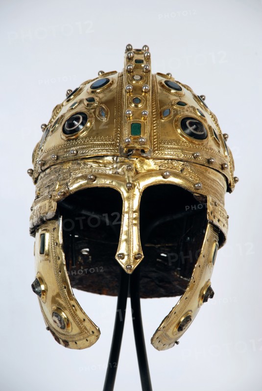 Late Roman ridge helmet, 4th century.