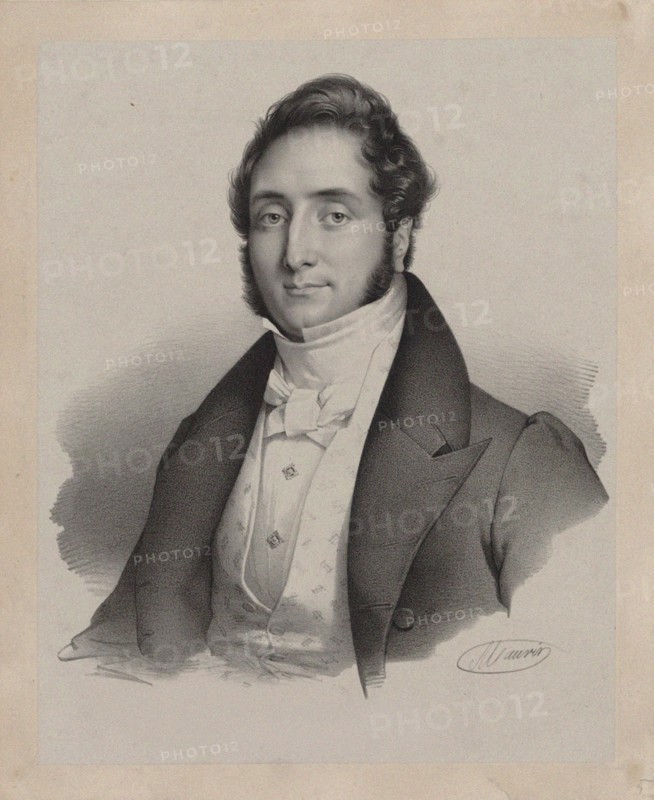 Portrait of the composer Jacques François Gallay (1795-1864), 1825.