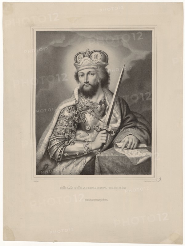 Alexander Nevsky, Grand Prince of Novgorod and Vladimir (1220-1263), 1839.