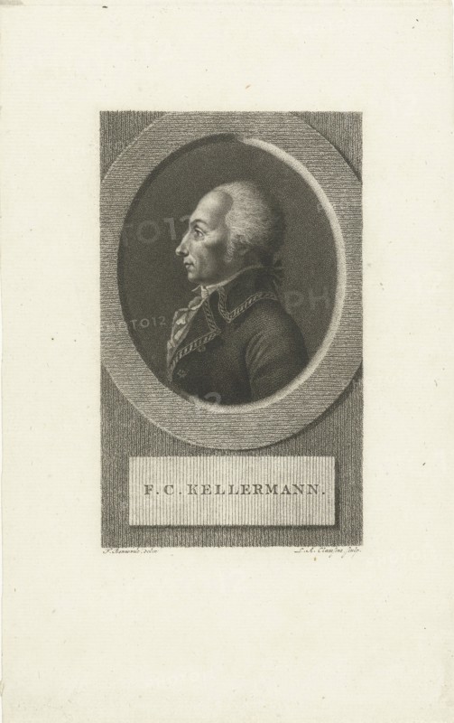 François Christophe Kellermann (1735-1820), Duc de Valmy , 1790s.