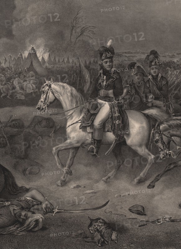 General Jean-Baptiste Kléber (1753-1800) in the Battle of Heliopolis , .