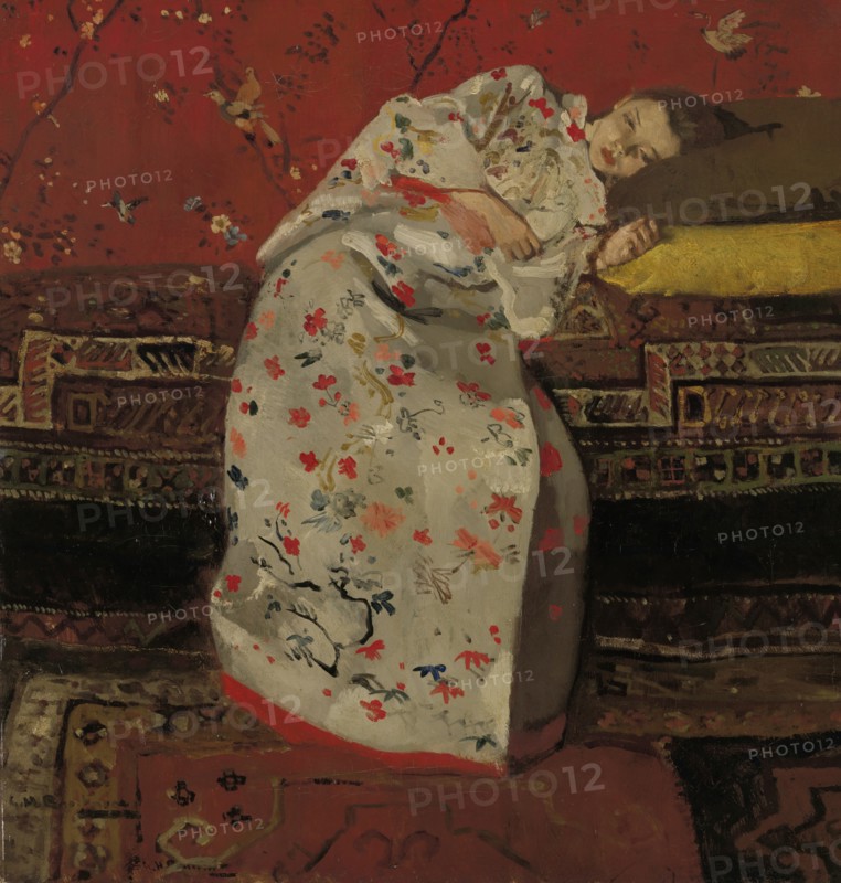 Girl in a White Kimono, ca 1894.