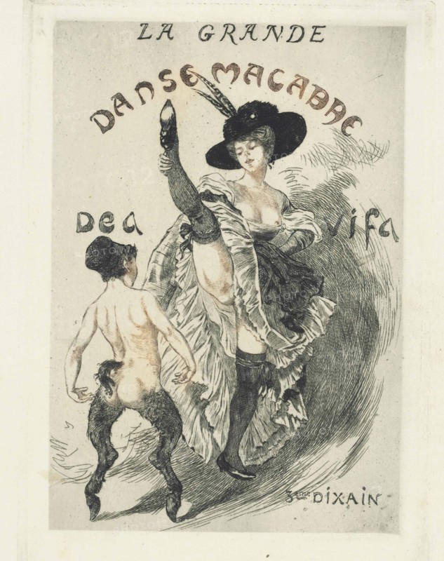 Illustration from the Series La Grande Danse Macabre des Vifs, c. 1907.