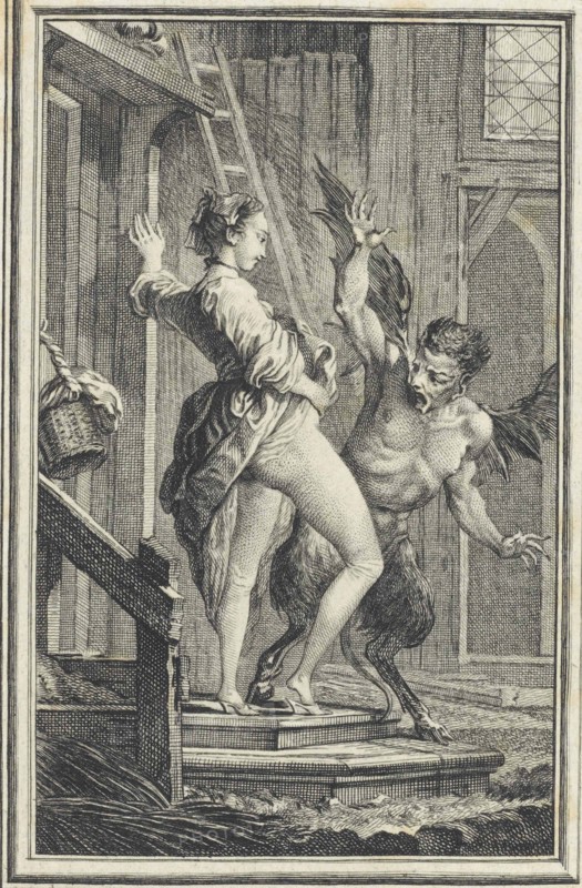Illustration to Contes et Nouvelles by Jean de La Fontaine, 1762.