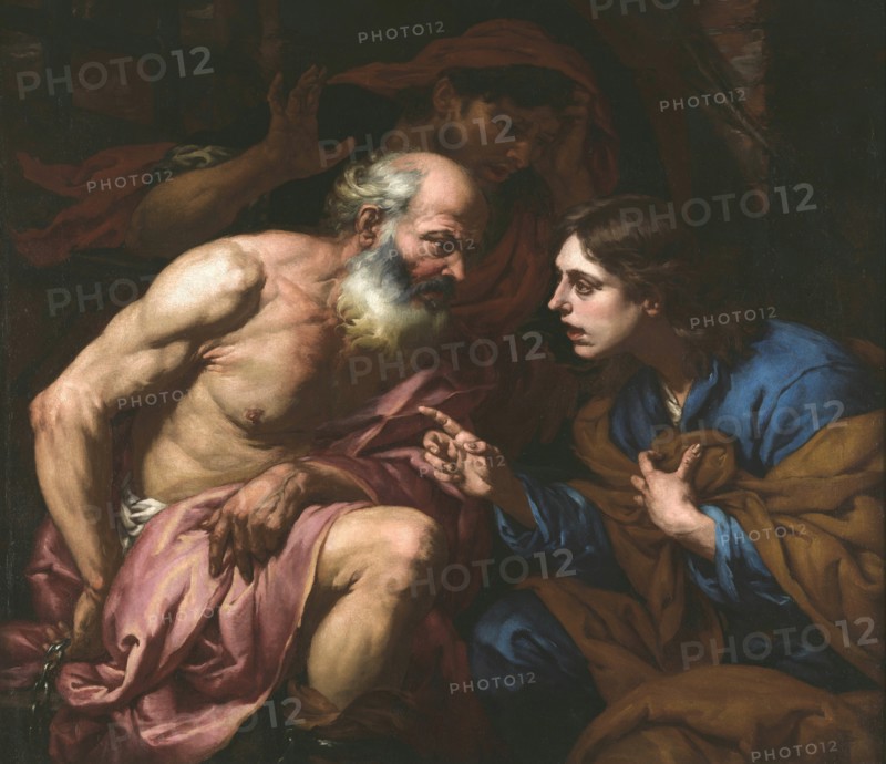 Joseph interpreting the dreams of the baker and the butler, Between 1660 and 1670.