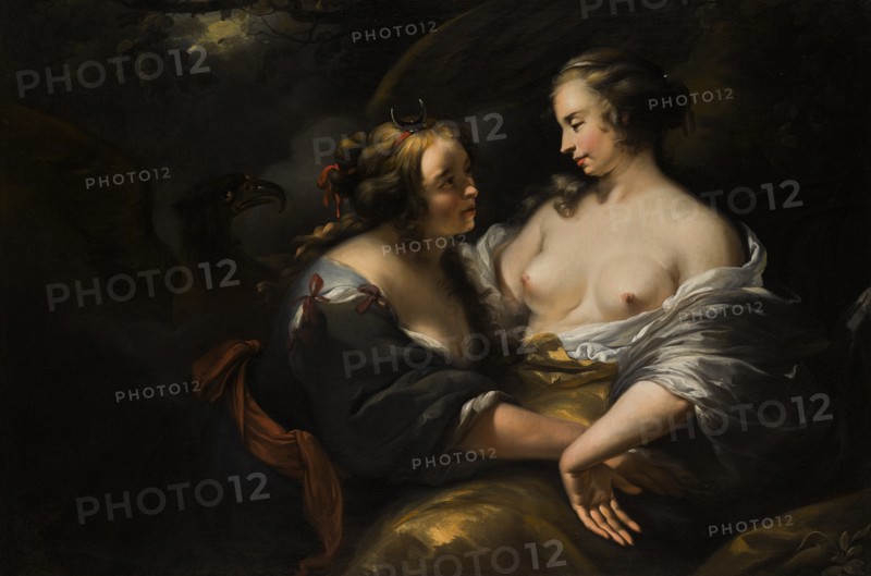 Jupiter, Disguised as Diana, Seducing the Nymph Callisto, .