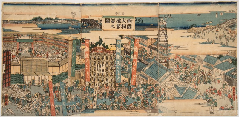 Kokugikan in East Edo, 1853.