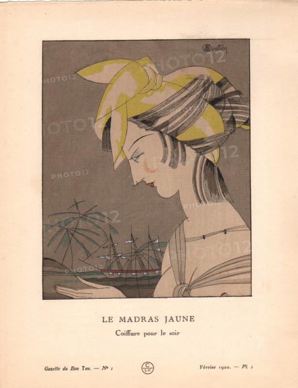Le Madras jaune, 1920.