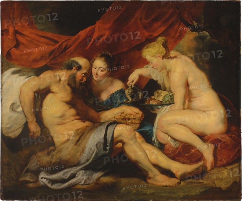 Lot and his Daughters, .