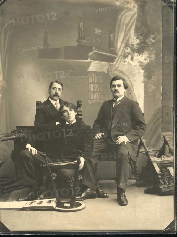 Mikhail Matyushin, Kazimir Malevich and Aleksei Kruchenykh, 1913.
