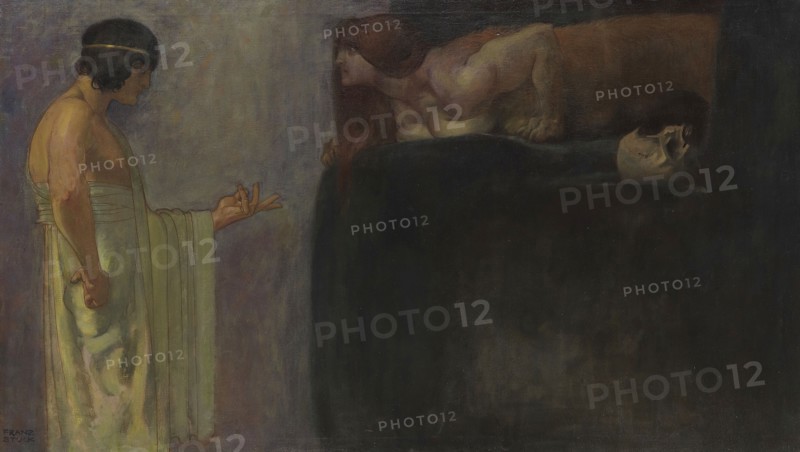 Oedipus solved the riddle of the Sphinx, 1891.