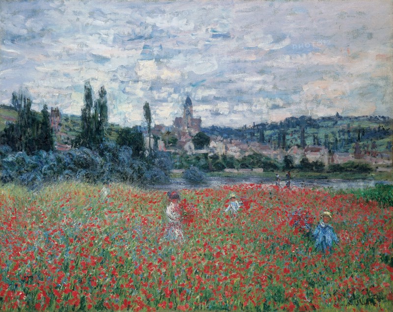 Poppy Fields near Vétheuil, ca 1879.