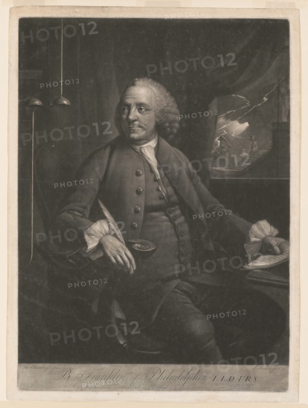 Portrait of Benjamin Franklin , Between 1763 and 1785.