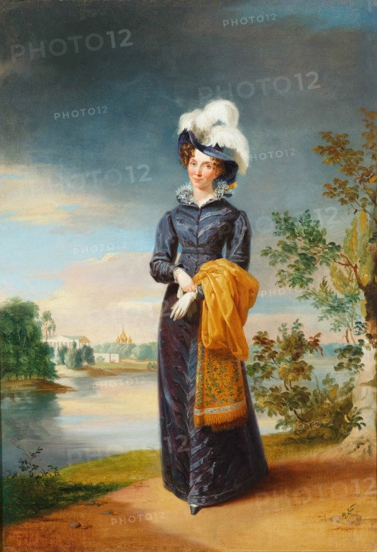 Portrait of Empress Elizabeth Alexeievna, Princess Louise of Baden (1779-1826), 1820.
