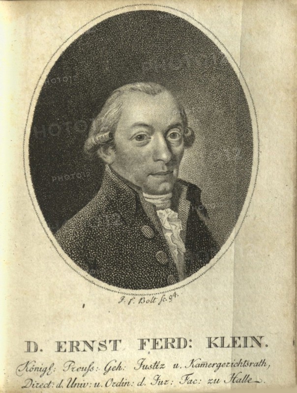 Portrait of Ernst Ferdinand Klein (1743-1810) , 1794.