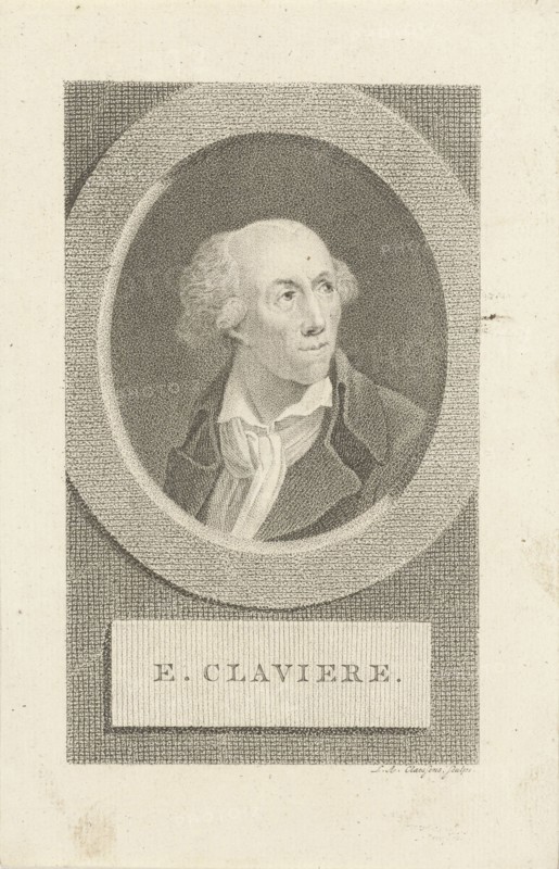 Portrait of Étienne Clavière (1735-1793), 1790s.