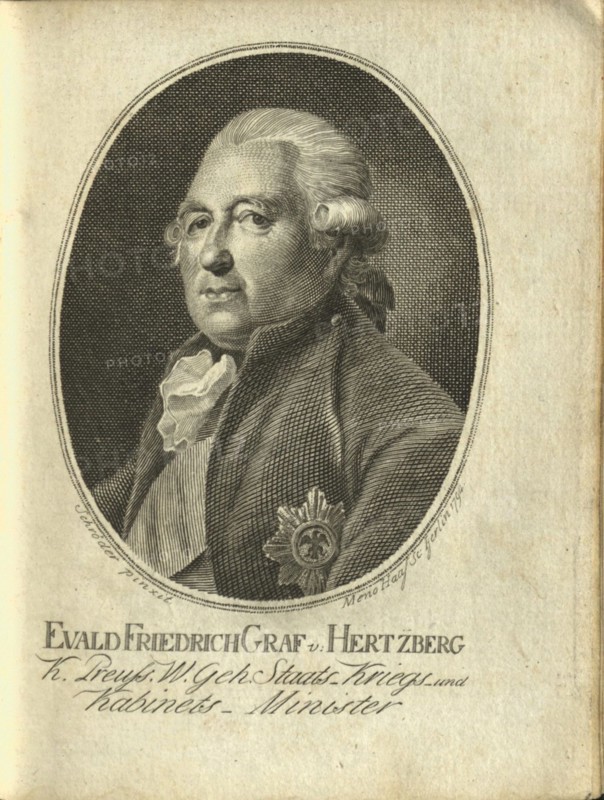 Portrait of Ewald Friedrich Graf von Hertzberg (1725-1795), 1794.