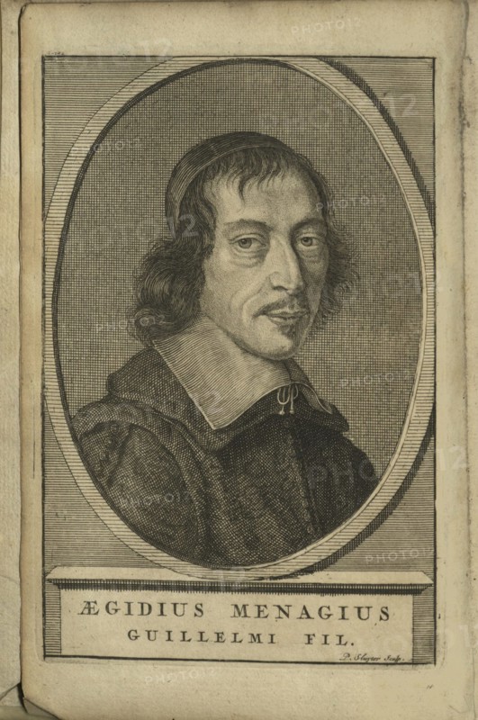 Portrait of Gilles Ménage (1613-1692) , 1690s.