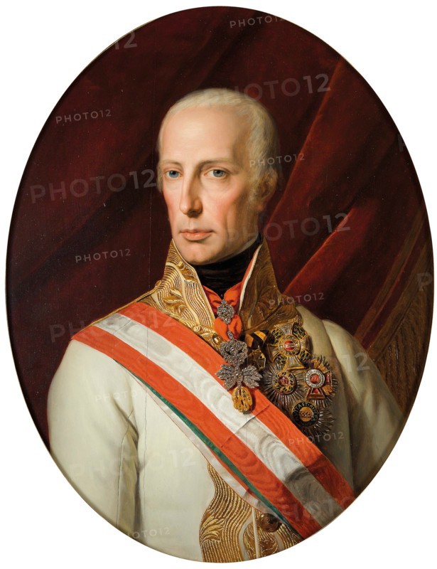 Portrait of Holy Roman Emperor Francis II (1768-1835), 1827.