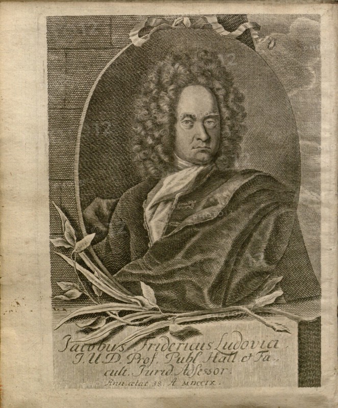 Portrait of Jakob Friedrich Ludovici (1671-1723) , 1725.