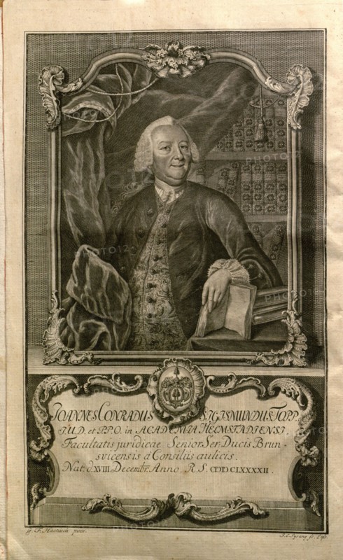 Portrait of Johann Konrad Sigismund Topp (1692-1757) , 1756.
