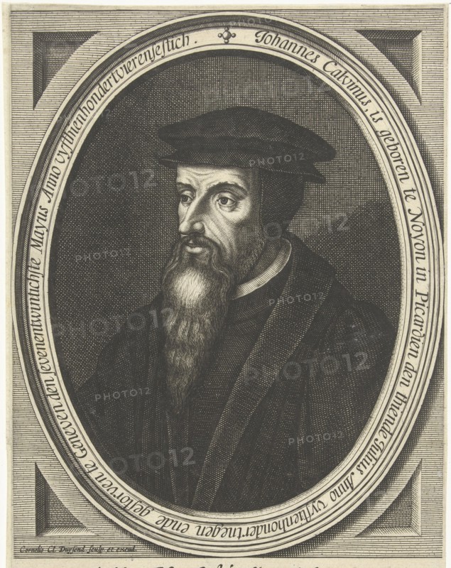 Portrait of John Calvin (1509-1564), 1630-1640.