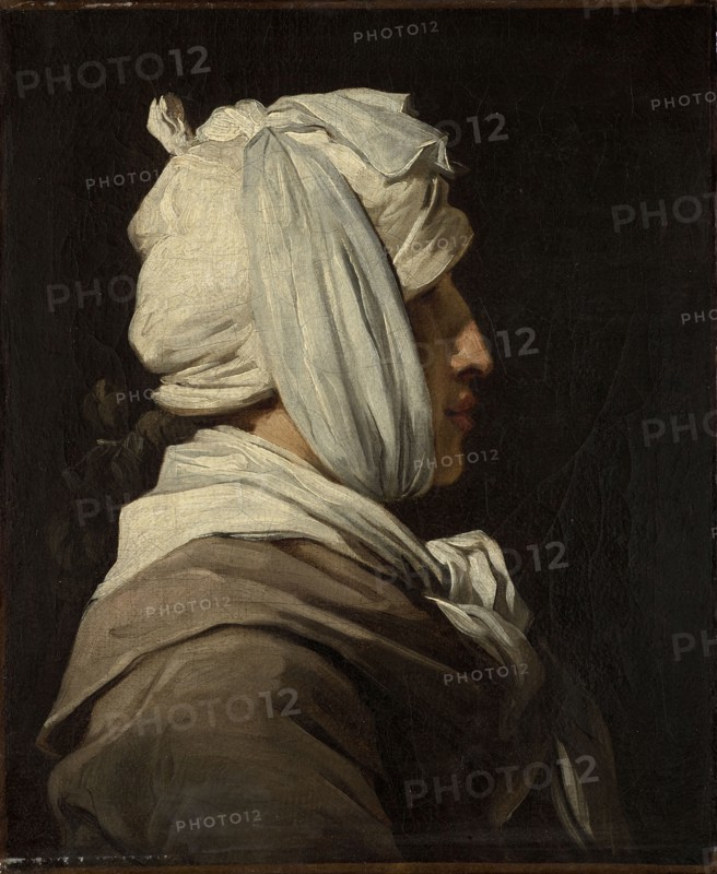 Portrait of Lemonnier with bandaged head, 1775.