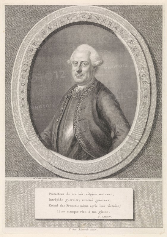 Portrait of Pasquale Paoli (1725-1807), 1769.
