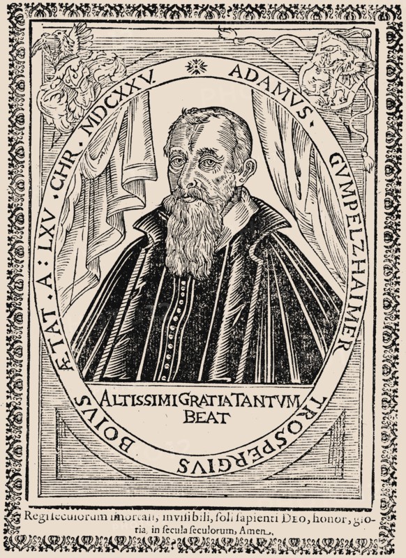Portrait of the composer Adam Gumpelzhaimer (1559-1625), 1625.