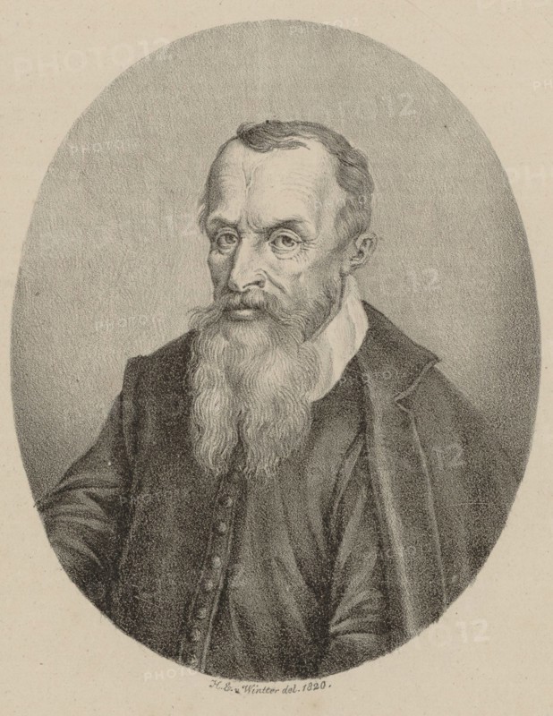 Portrait of the composer Adam Gumpelzhaimer (1559-1625), 1820.