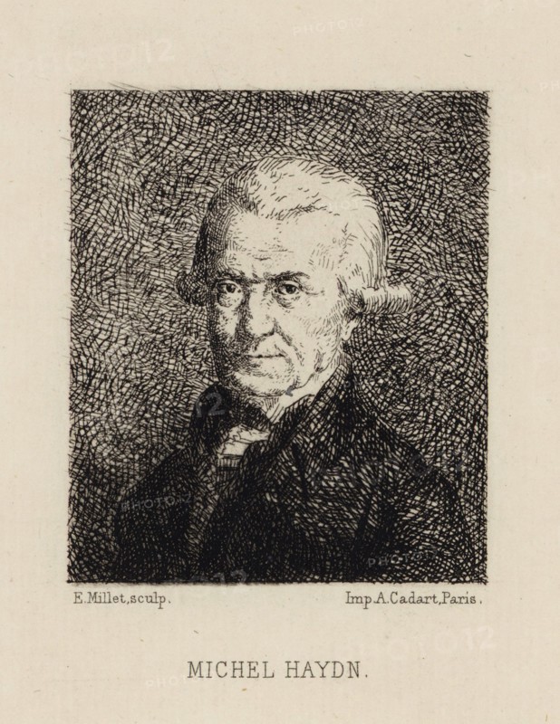 Portrait of the composer Michael Haydn (1737-1806), .