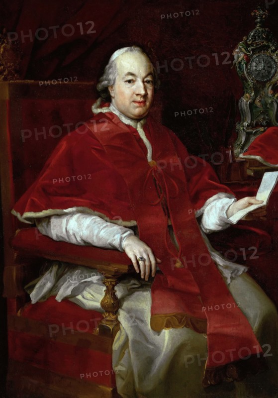 Portrait of the Pope Pius VI (1717-1799), 1776.
