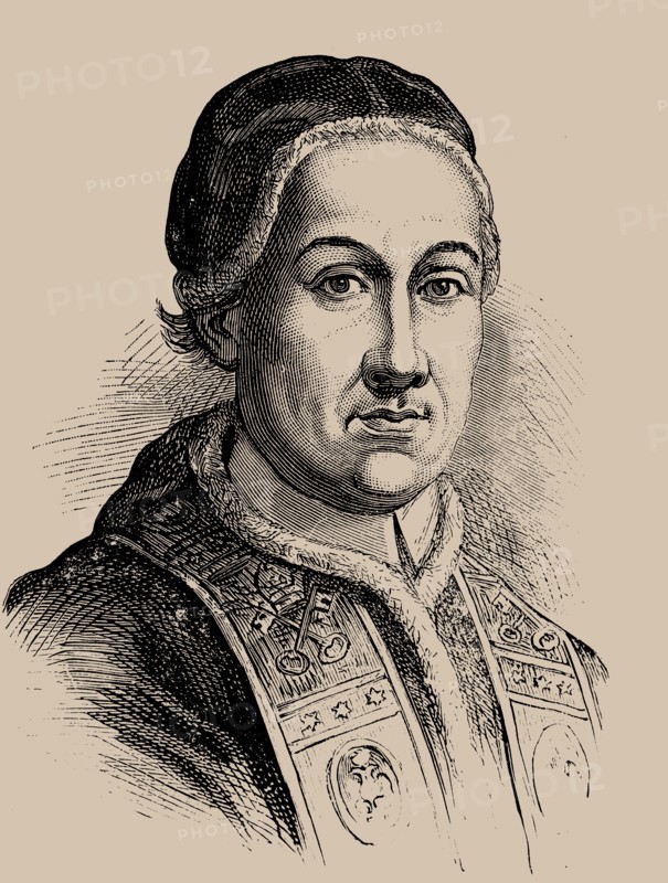 Portrait of the Pope Pius VI (1717-1799), 1889.