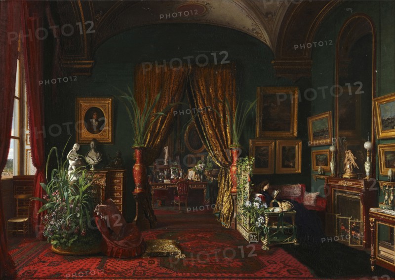 Salon of the Empress Eugénie at the Tuileries Palace, 1868.