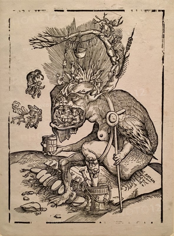 Satire on the sale of indulgences, before 1536.
