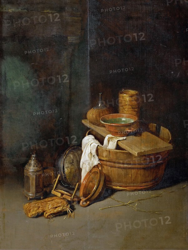 Still life with household utensils, 1645.