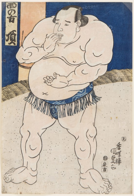 Sumo Wrestler Itadaki, 1843.