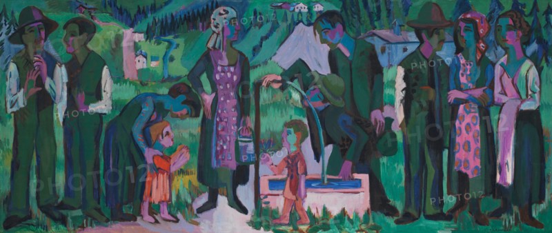 Sunday in the Alps. Scene at the Well, 1923-1925.