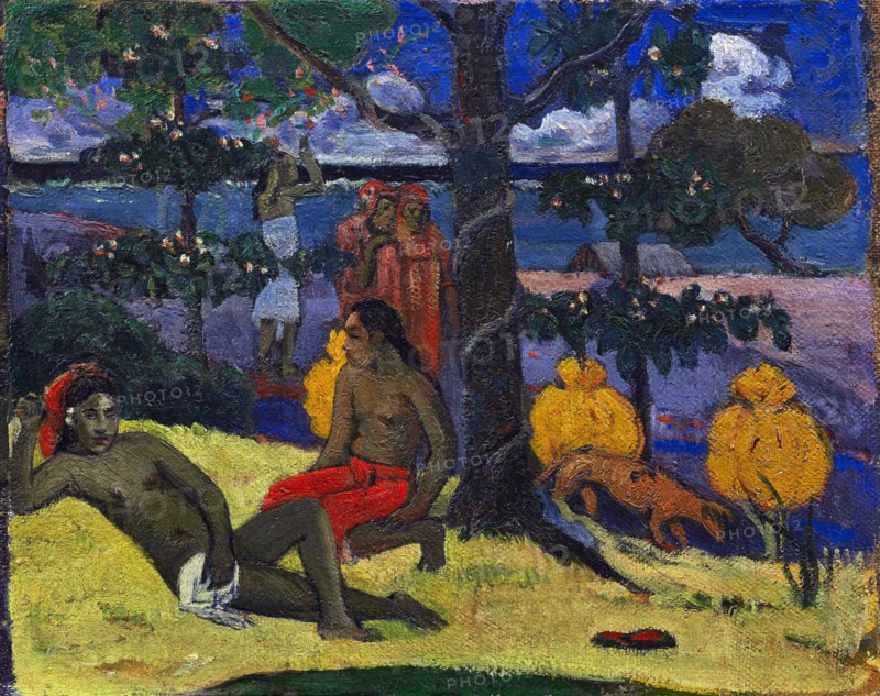 Te arii vahine II (The Woman with Mangos II), 1896.