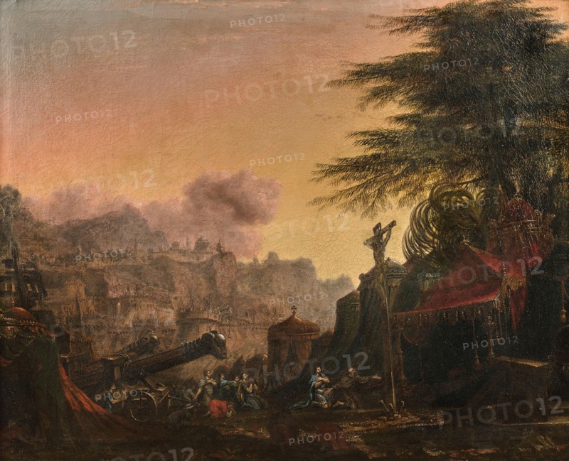 The capture of Jerusalem by Godfrey of Bouillon, 1757.