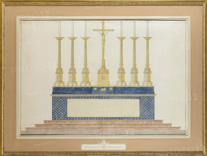The high altar for the marriage of Napoleon I and Marie-Louise of Austria, ca 1805-1809.