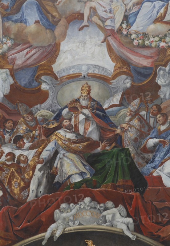 The Imperial Coronation of Charles the Great by Pope Leo III in 800, 1724.