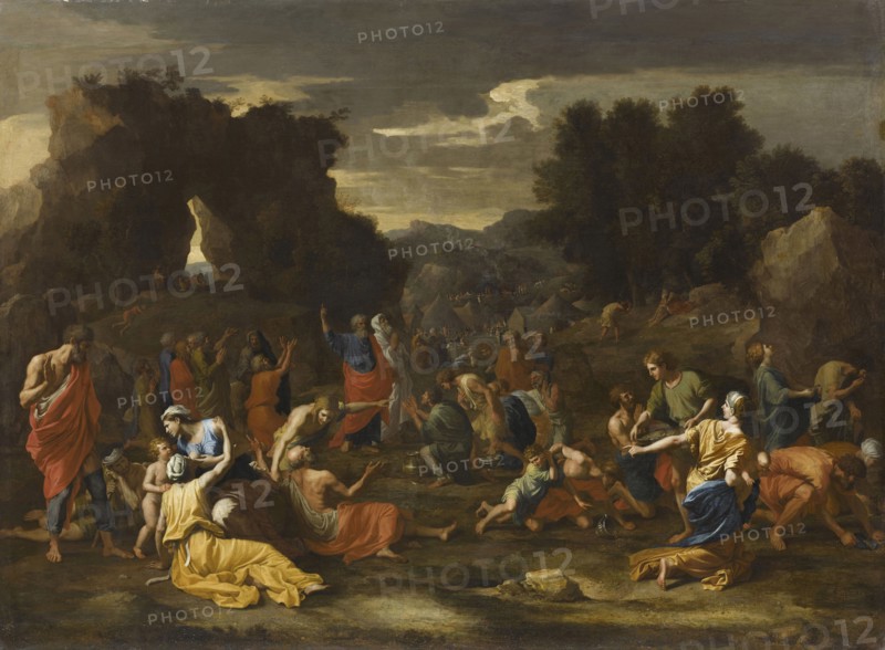 The Israelites gathering Manna, 1638.